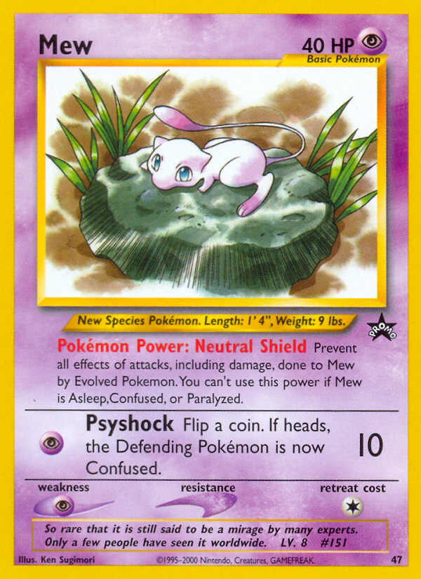 Mew (47/53) - Wizards Black Star Promos Pokémon Card