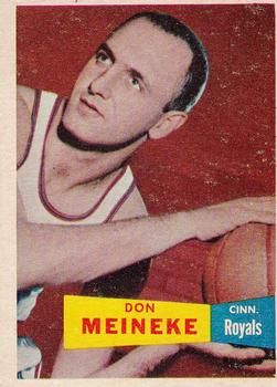 Don Meineke 1957 Topps #21 Sports Card