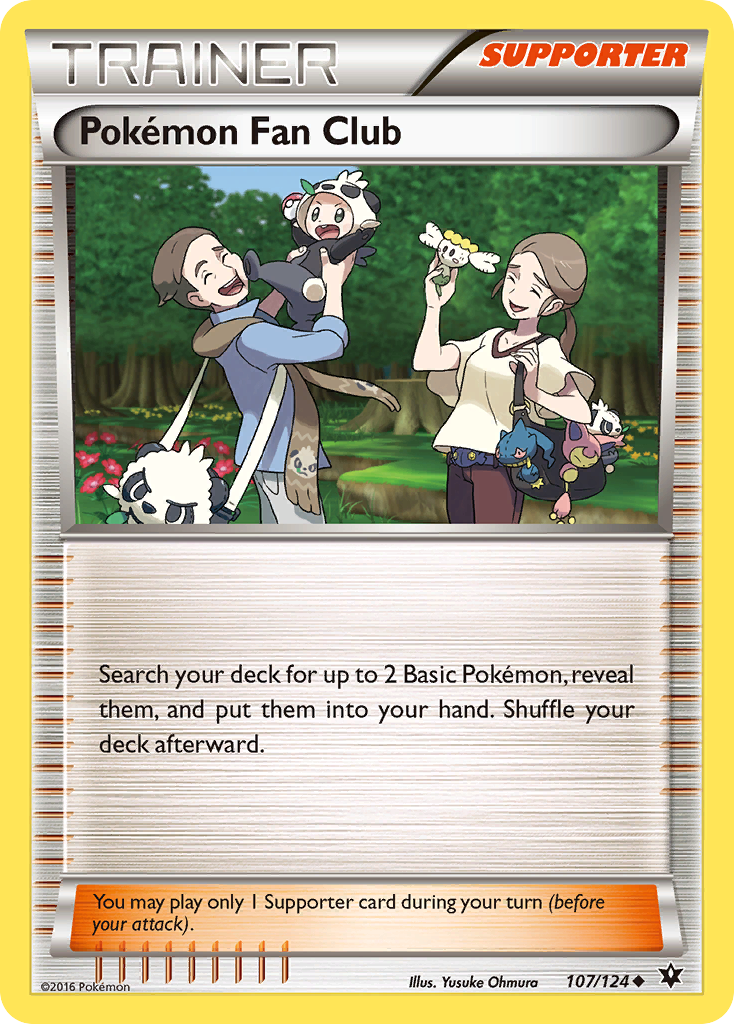 Pokémon Fan Club (Trainer: Supporter) (107/124) - Fates Collide Pokémon Card