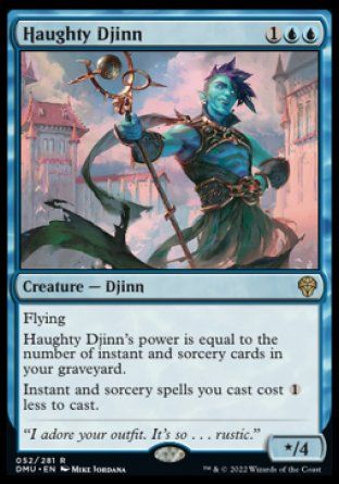 Haughty Djinn (Dominaria United) Trading Card