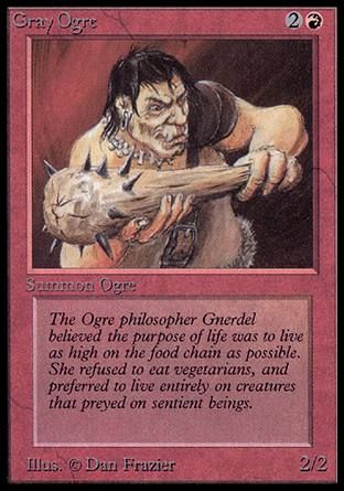 Gray Ogre (Alpha) Trading Card