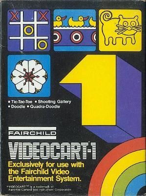 Tic-Tac-Toe / Shooting Gallery / Doodle / Quadroodle [Text Label] Video Game