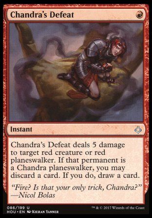 Chandra's Defeat (Hour of Devastation) Trading Card