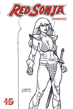 Red Sonja #4 (30 Copy Linsner B&w Cover)