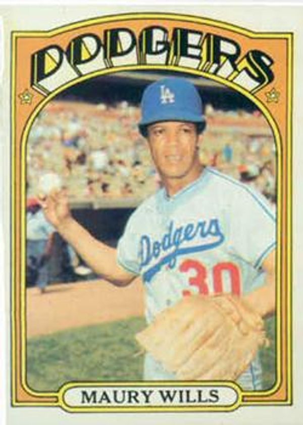 2 CARD ALL TIME GREATS MAURY WILLS BASEBALL CARD LOT