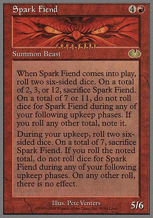 Spark Fiend (Unglued) Trading Card