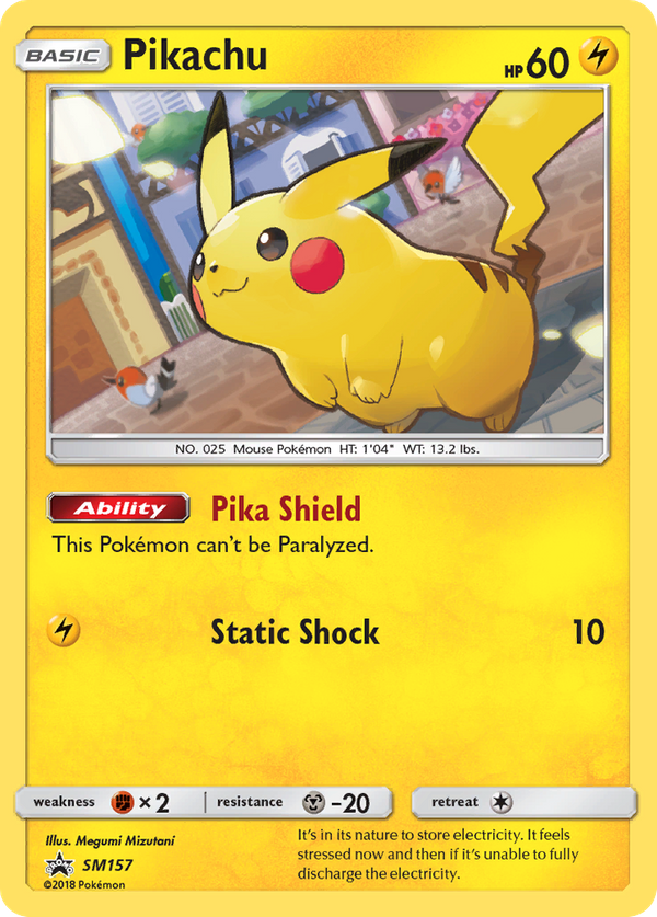 Pikachu (SM157) - SM Black Star Promos