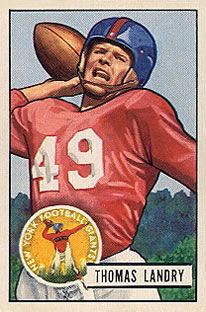 Thomas Landry 1951 Bowman #20 Sports Card