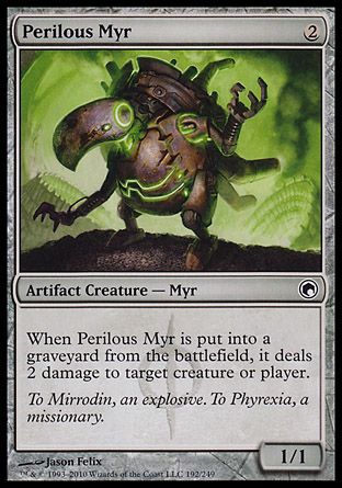 Perilous Myr (Scars of Mirrodin) Trading Card