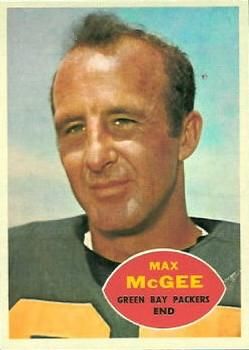 Max McGee 1960 Topps #55 Sports Card