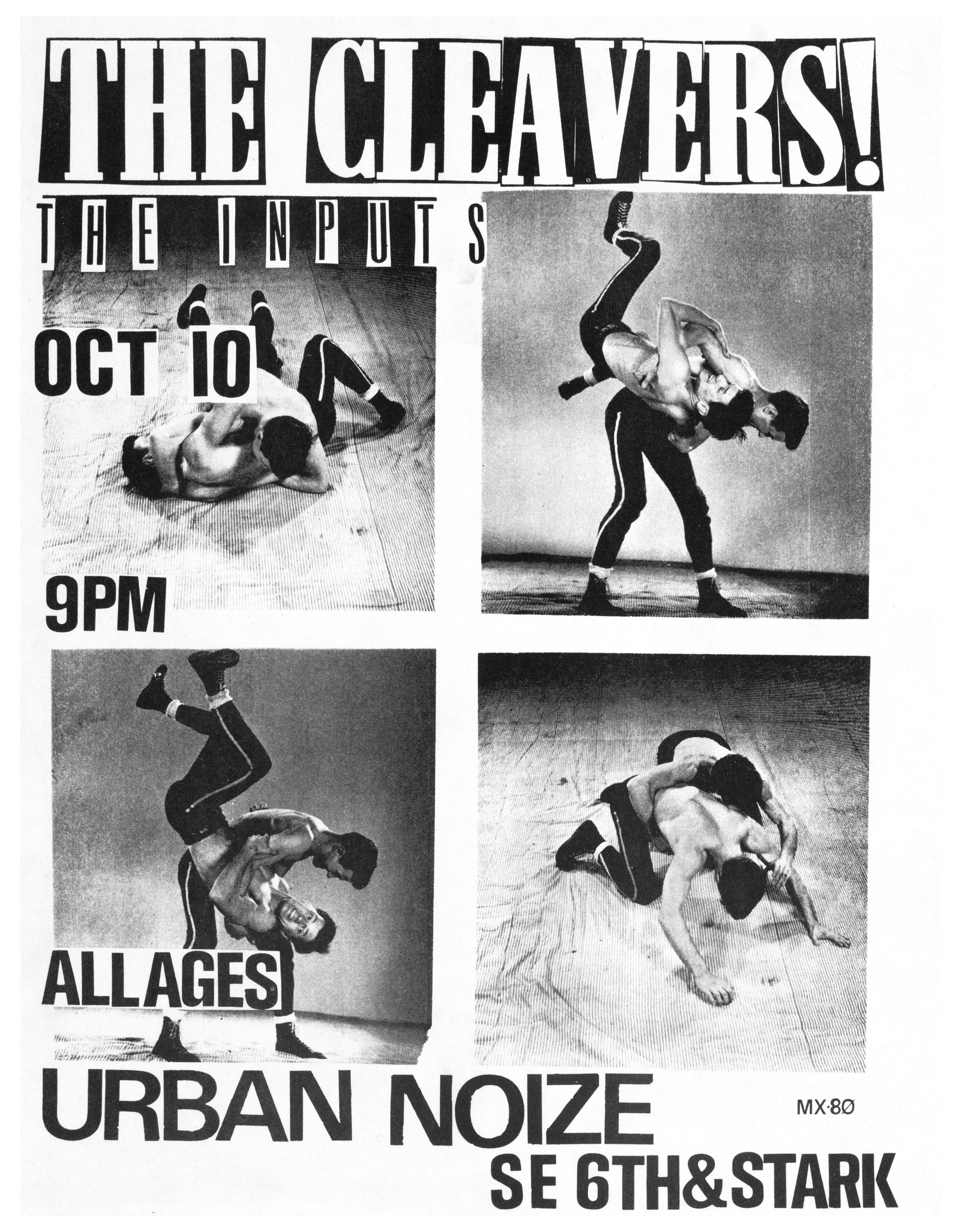MXP-45.5 The Cleavers Urban Noize 1983 Concert Poster