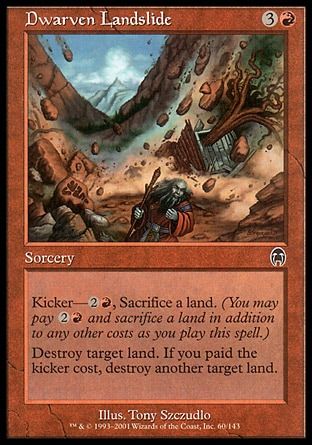 Dwarven Landslide (Apocalypse) Trading Card