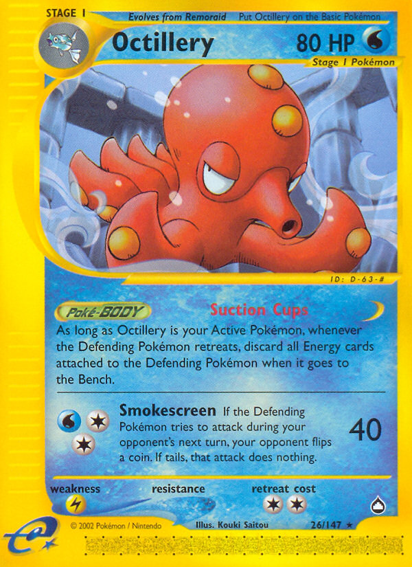 Octillery (26/147) - Aquapolis Pokémon Card