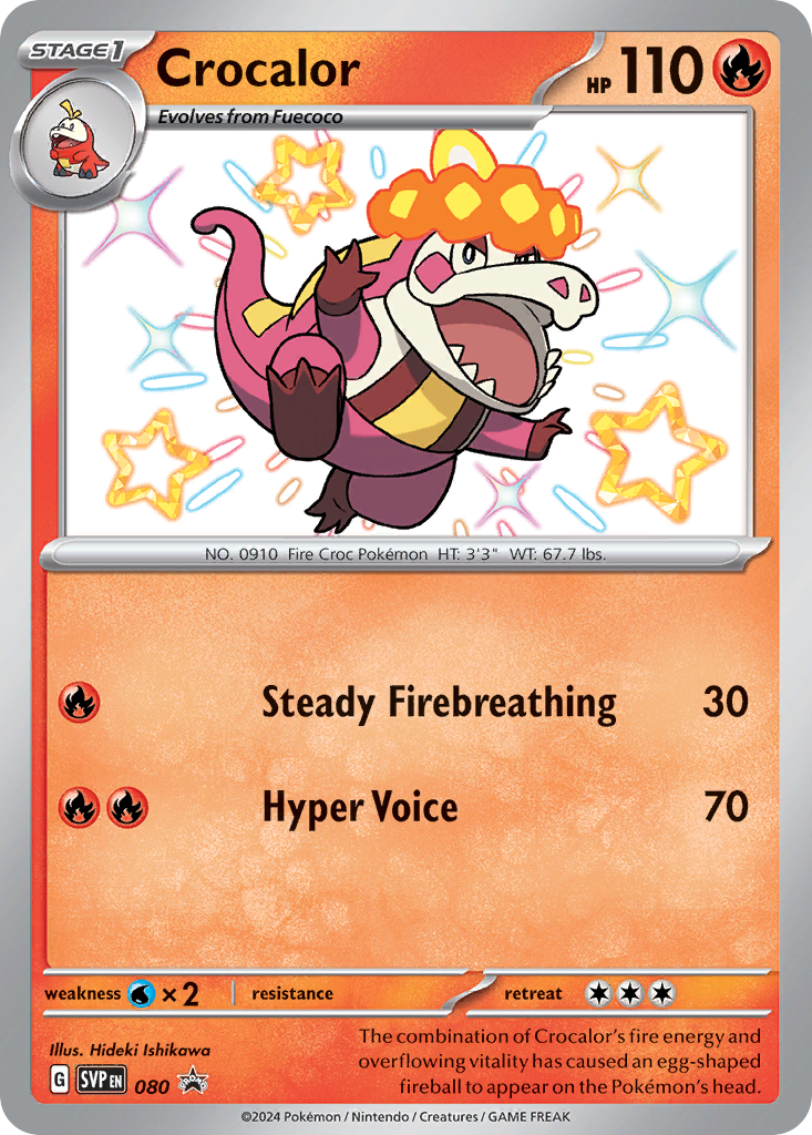 Crocalor (80/148) - Scarlet & Violet Black Star Promos Pokémon Card