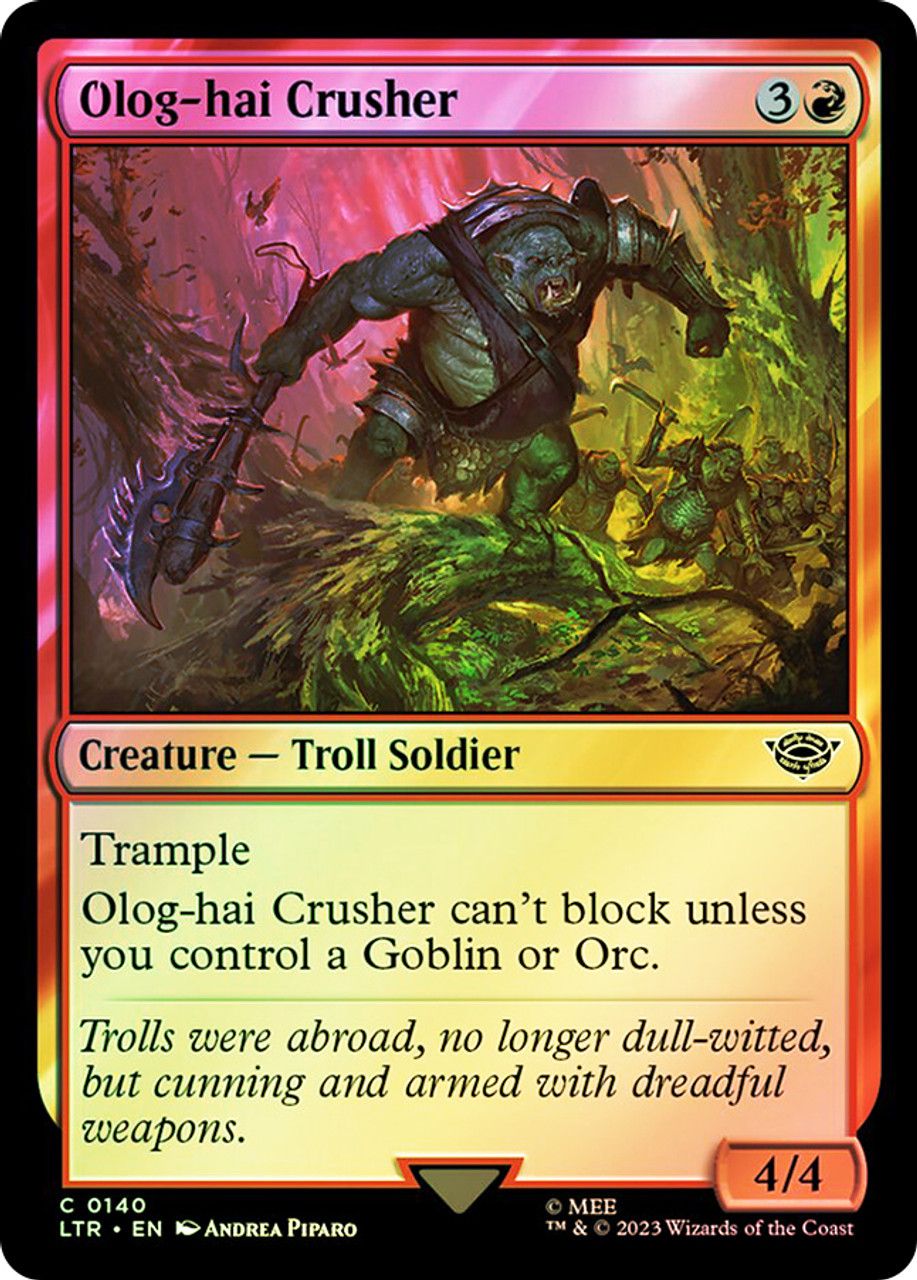 Olog-hai Crusher (The Lord of the Rings - Foil) Trading Card