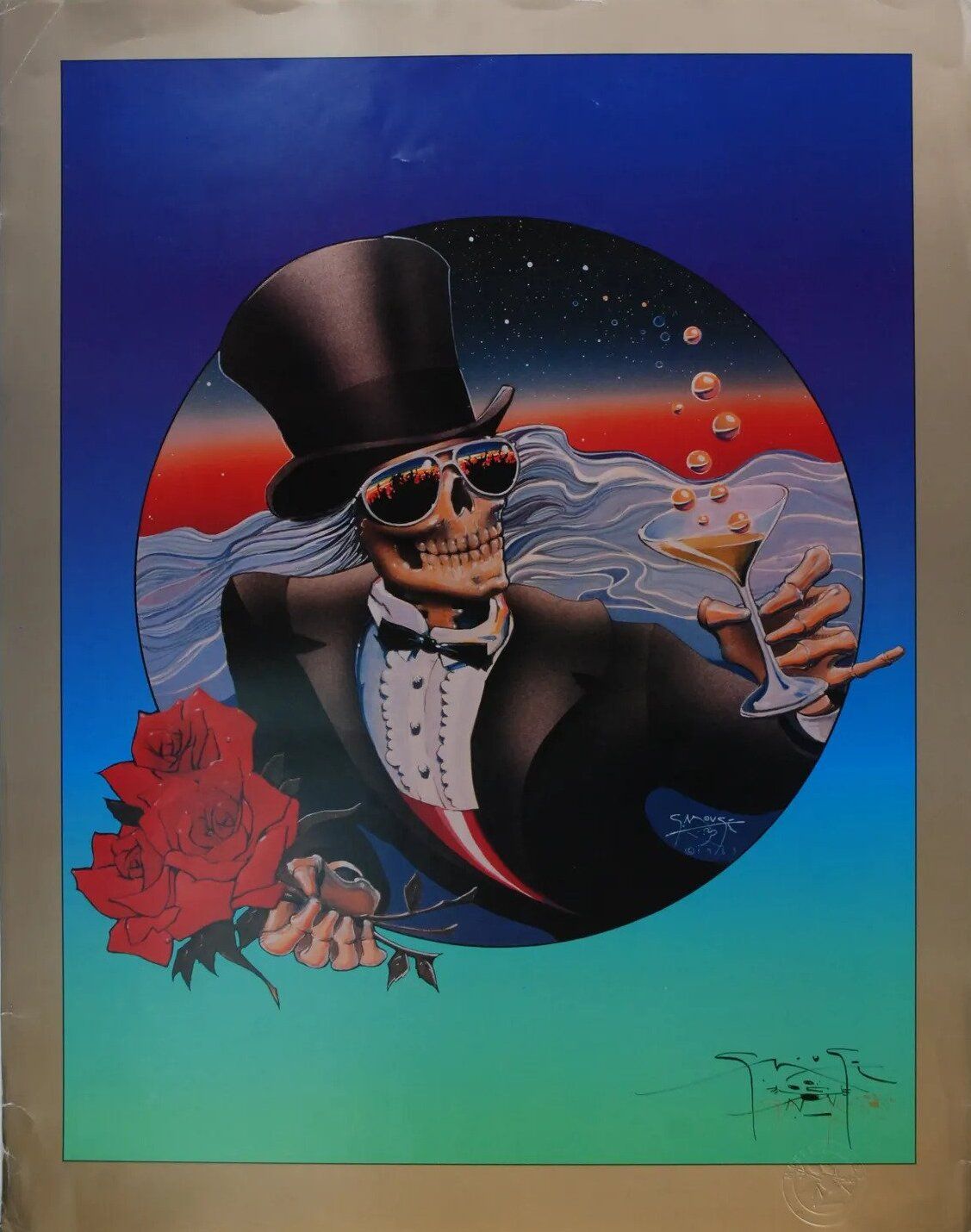 Grateful Dead Mouse Studios One More Saturday Night 1995 Concert Poster