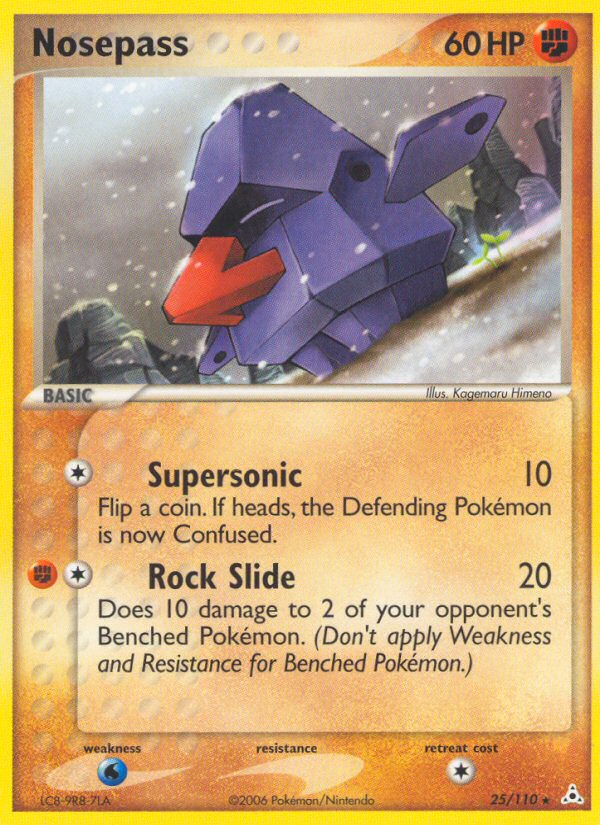 Nosepass (25/110) - Holon Phantoms Pokémon Card