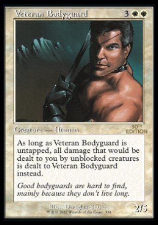 Veteran Bodyguard (Magic 30th Anniversary Edition - Old Frame) Trading Card