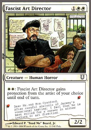 Fascist Art Director (Unhinged) Trading Card