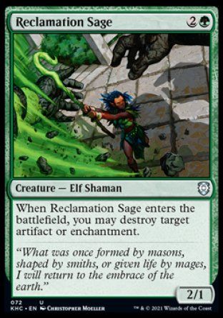 Reclamation Sage (Kaldheim Commander Decks) Trading Card