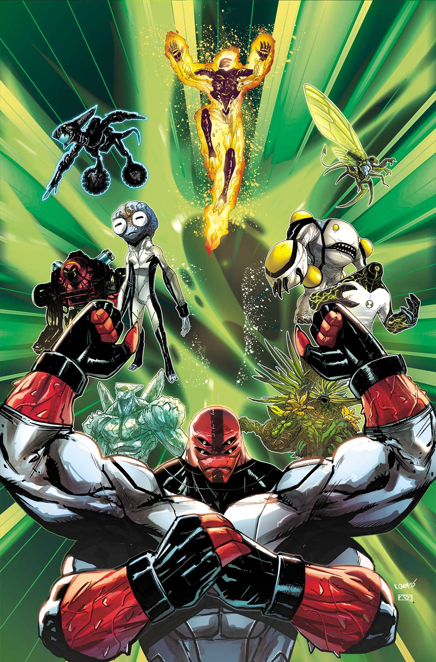 Ben 10 #1 (Cvr T Robert Carey Foil Virgin Variant) Comic