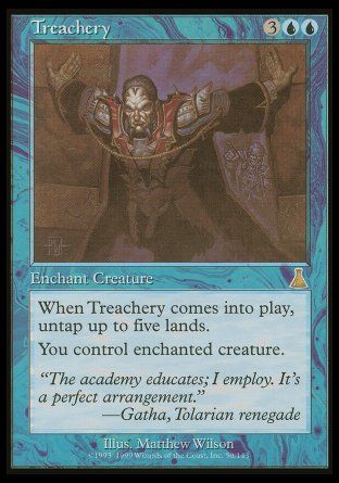 Treachery (Urza's Destiny) Trading Card