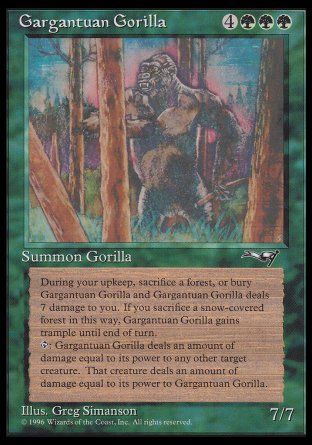 Gargantuan Gorilla (Alliances) Trading Card