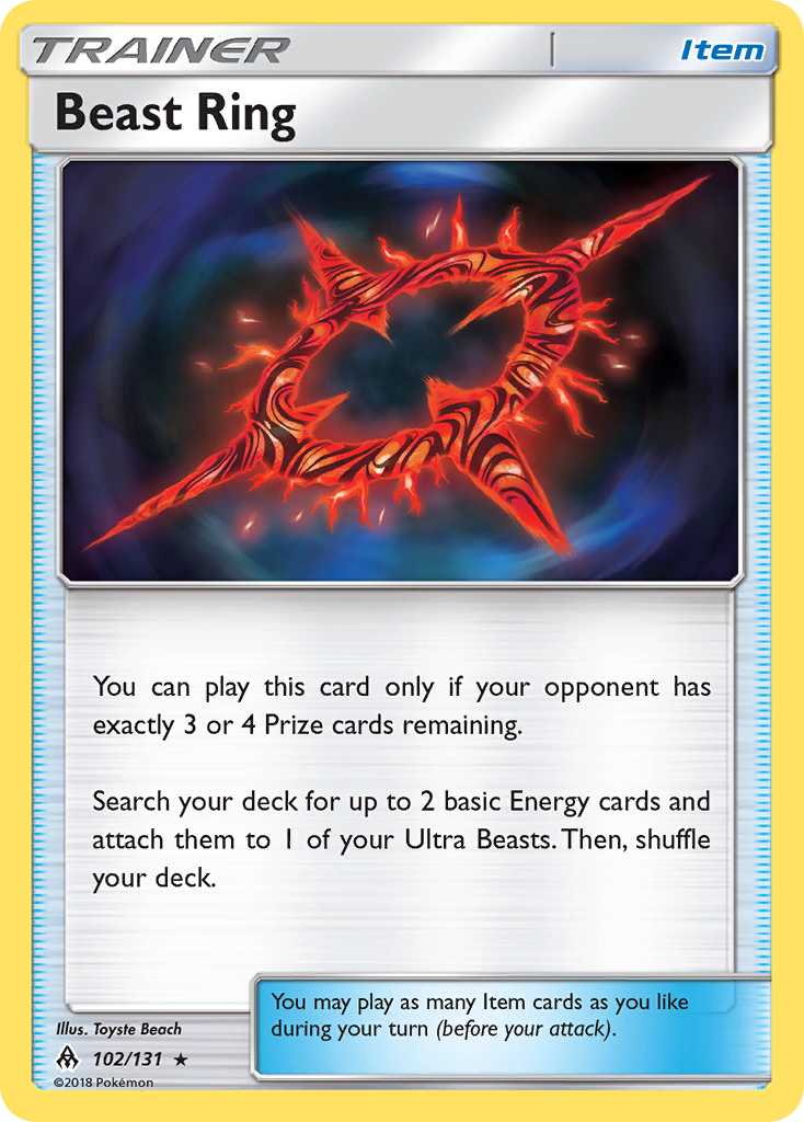 Beast Ring (Trainer: Item) (102/131) - Forbidden Light Pokémon Card