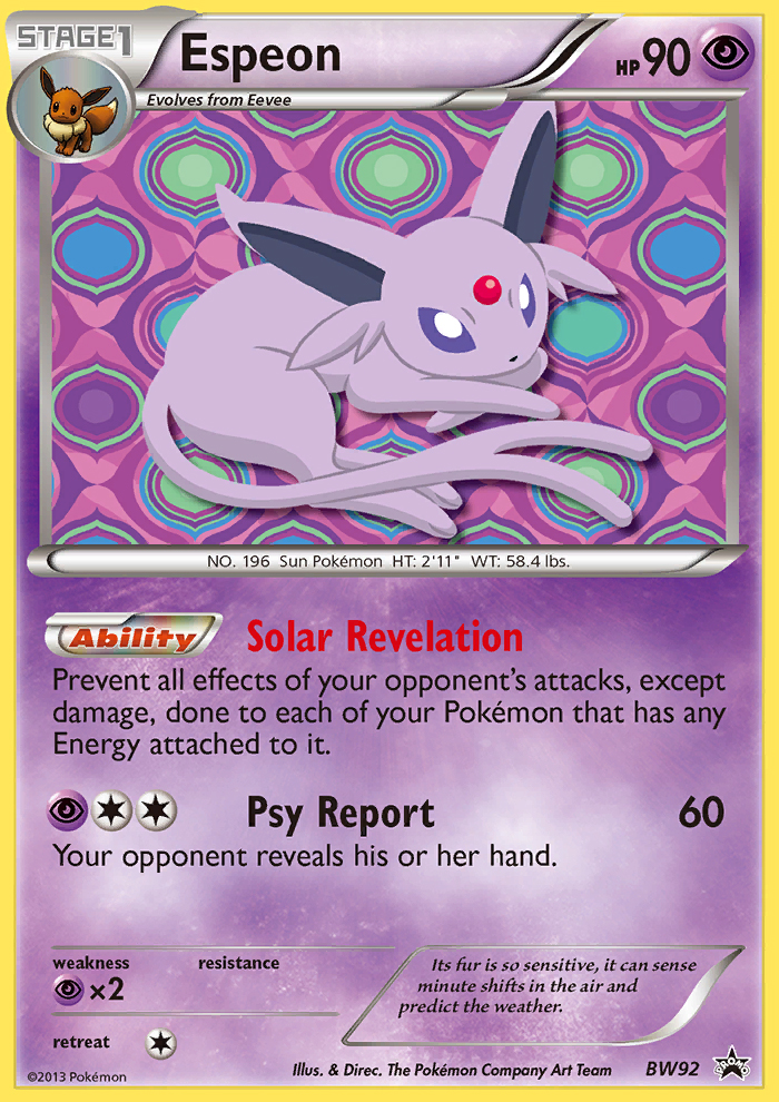 Espeon (BW92) - BW Black Star Promos Pokémon Card