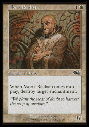 Monk Realist (Urza's Saga) Trading Card