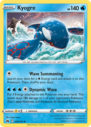 Kyogre (36/159) - Crown Zenith