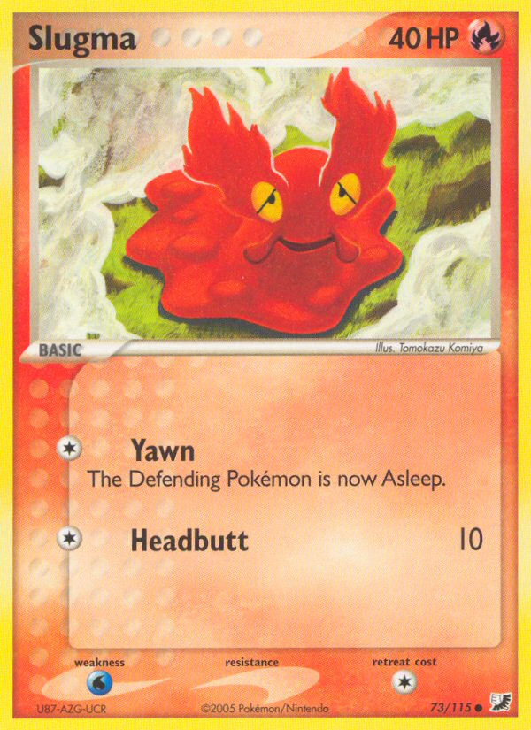 Slugma (73/115) - Unseen Forces Pokémon Card