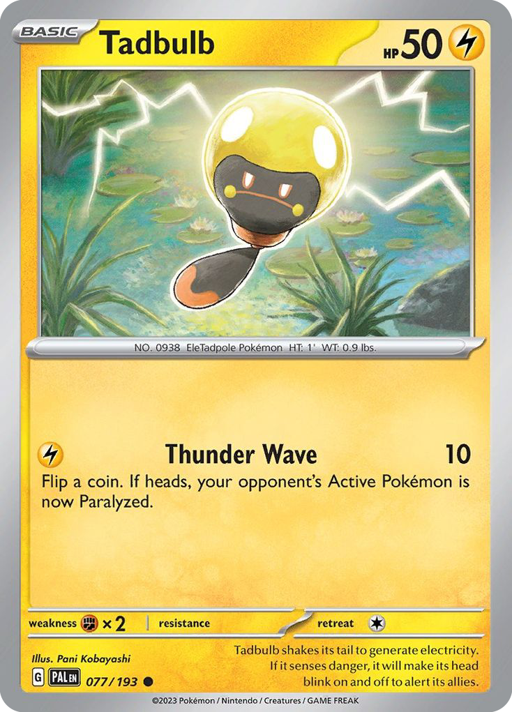 Tadbulb (77/193) - Paldea Evolved Pokémon Card