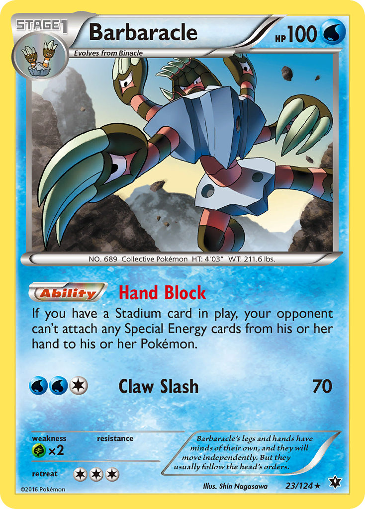 Barbaracle (23/124) - Fates Collide Pokémon Card