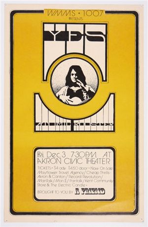 Yes Akron Civic Theater 1971