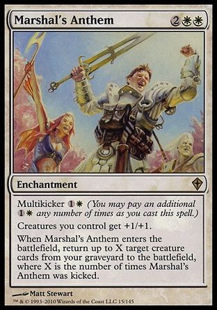 Marshal's Anthem (Worldwake) Trading Card