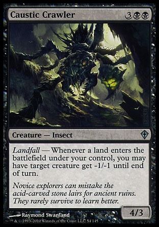 Caustic Crawler (Worldwake) Trading Card