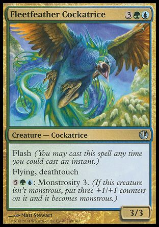 Fleetfeather Cockatrice (Journey into Nyx) Trading Card