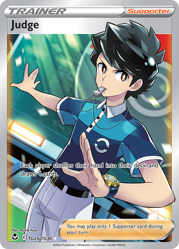 Judge (Trainer: Supporter) (TG25) - Silver Tempest Trainer Gallery Pokémon Card