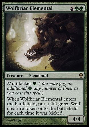 Wolfbriar Elemental (Worldwake) Trading Card