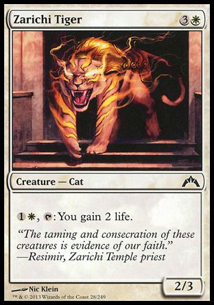 Zarichi Tiger (Gatecrash) Trading Card