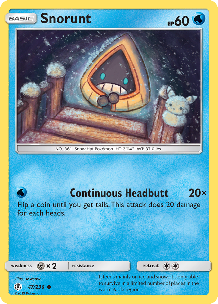 Snorunt (47/236) - Cosmic Eclipse Pokémon Card