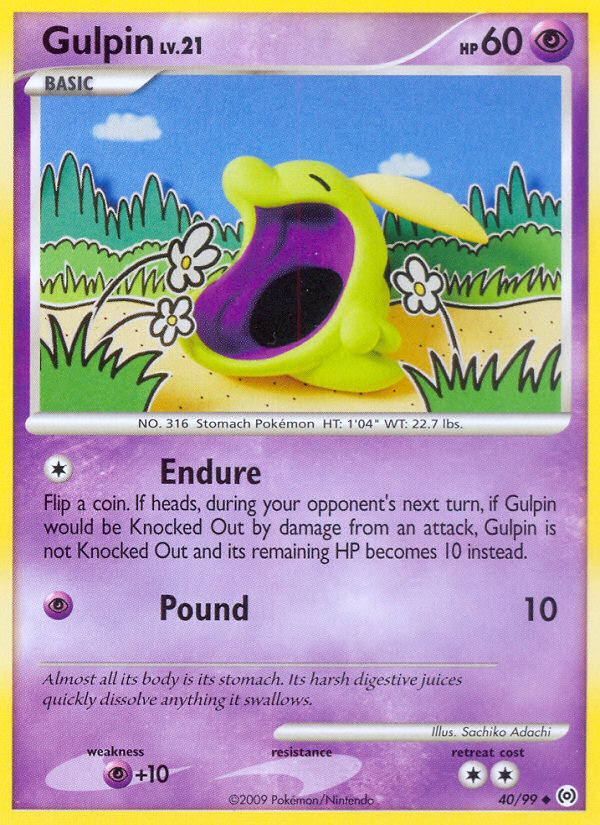 Gulpin (40/99) - Arceus Pokémon Card