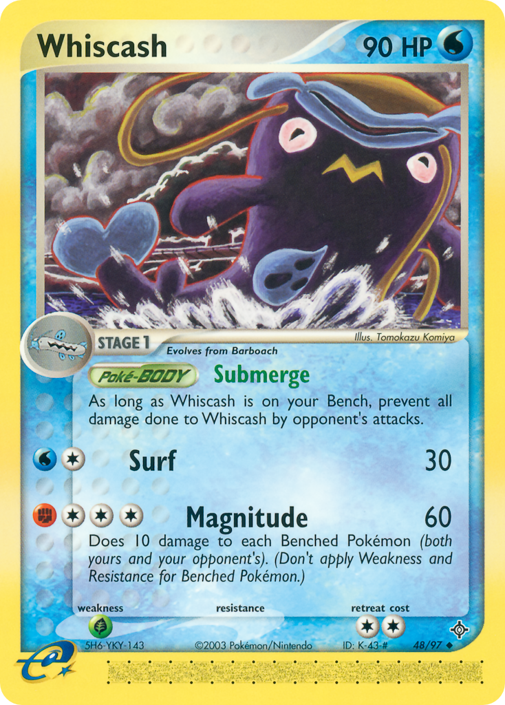 Whiscash (48/97) - Dragon Pokémon Card