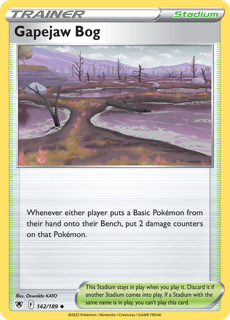 Gapejaw Bog (Trainer: Stadium) (142/189) - Astral Radiance Pokémon Card