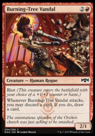 Burning-Tree Vandal (Ravnica Allegiance) Trading Card