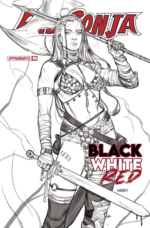 Red Sonja Black White Red #5 (Cover F 15 Copy Cover Sway B&w)