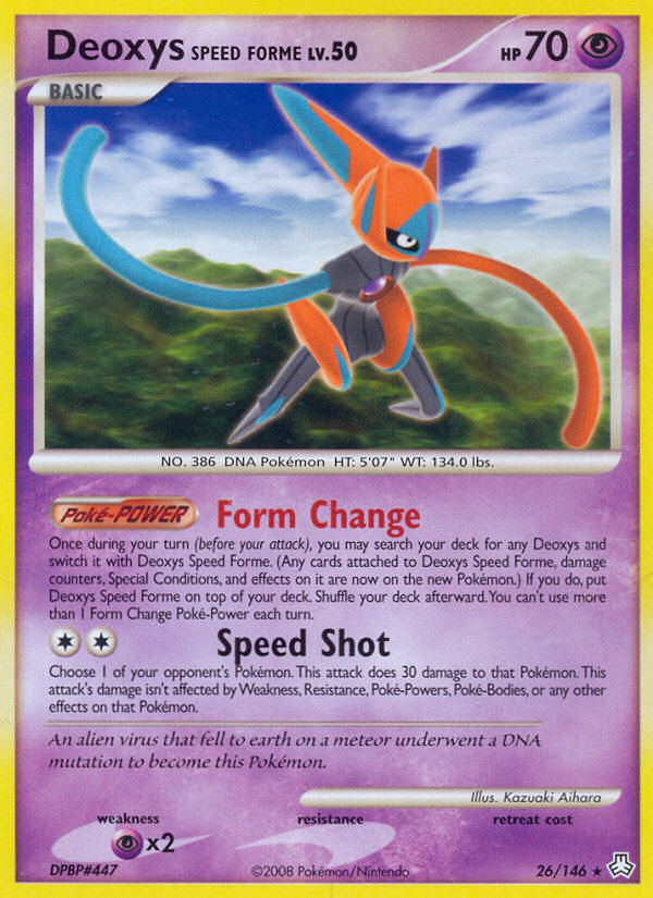 Deoxys Speed Forme Pokémon Card