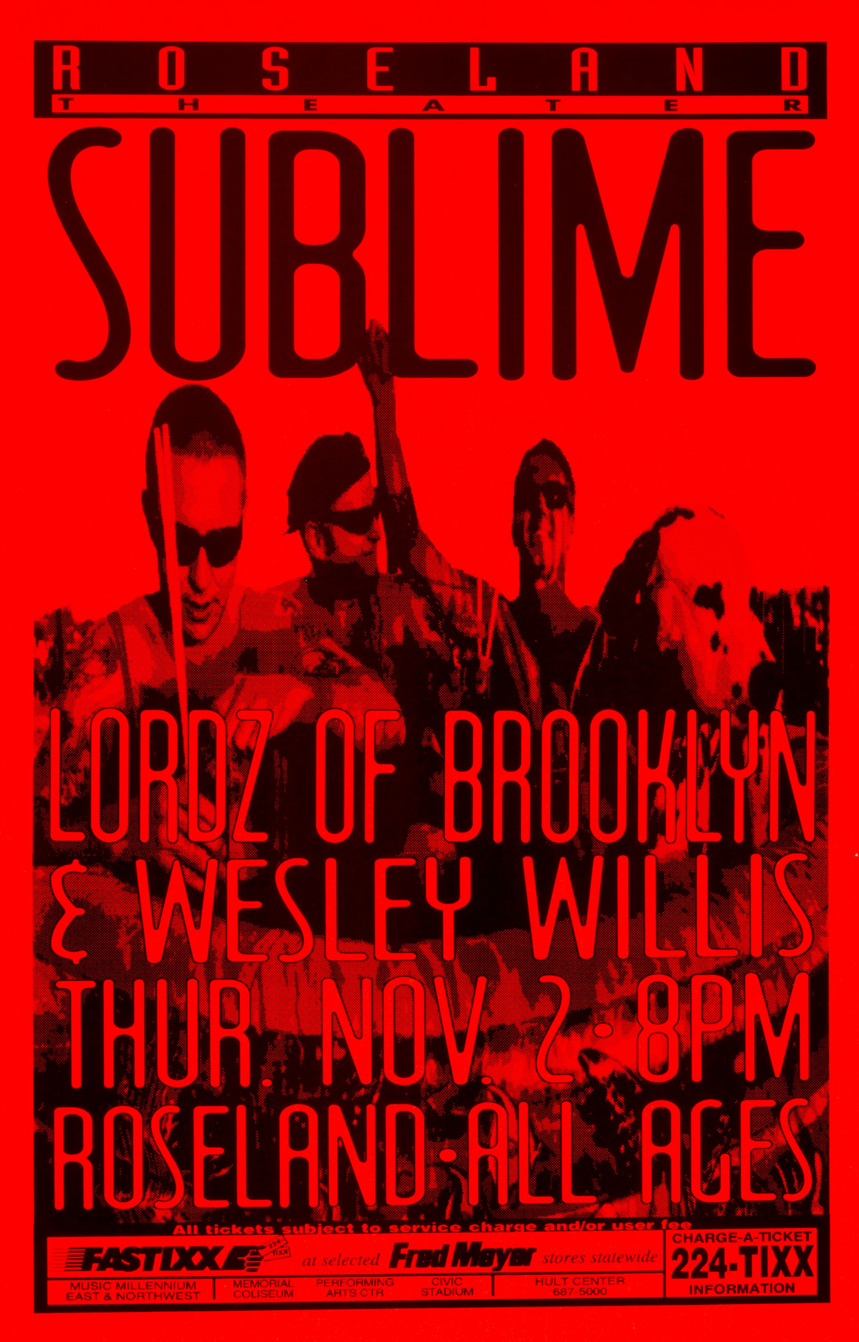 MXP-35.3 Sublime Roseland Theater 1995 Concert Poster