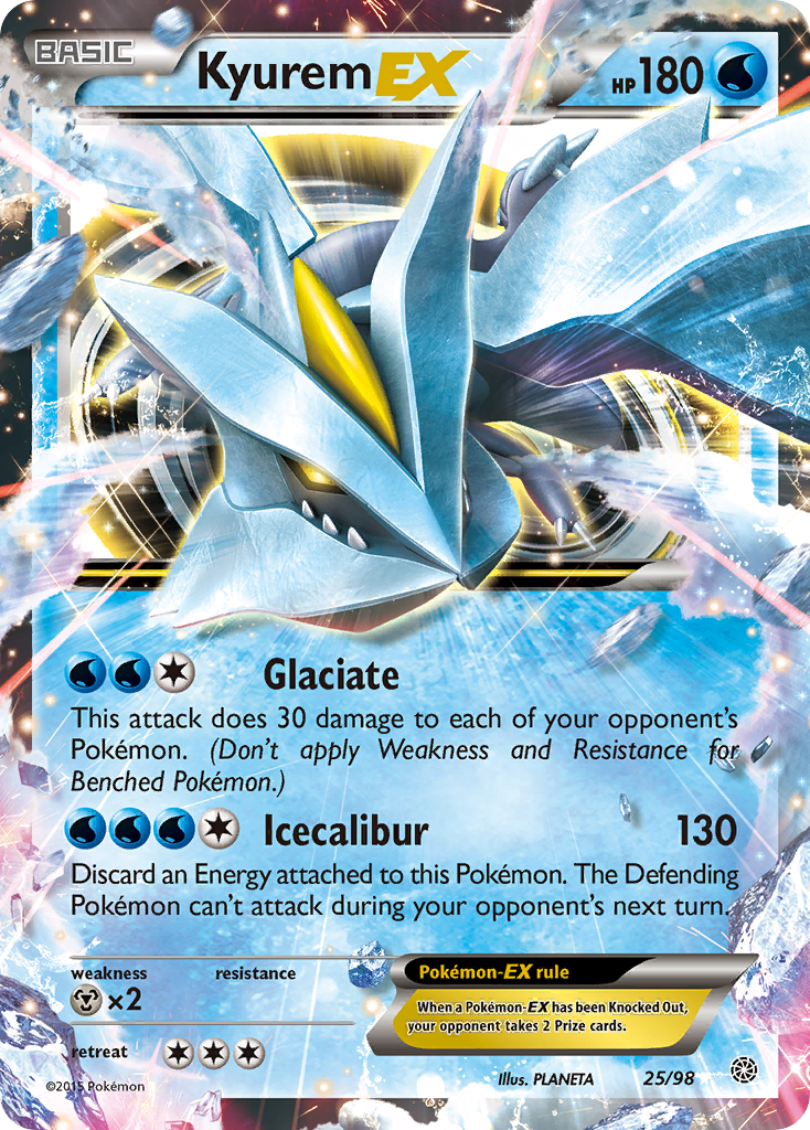 Kyurem EX (25/98) - Ancient Origins Pokémon Card